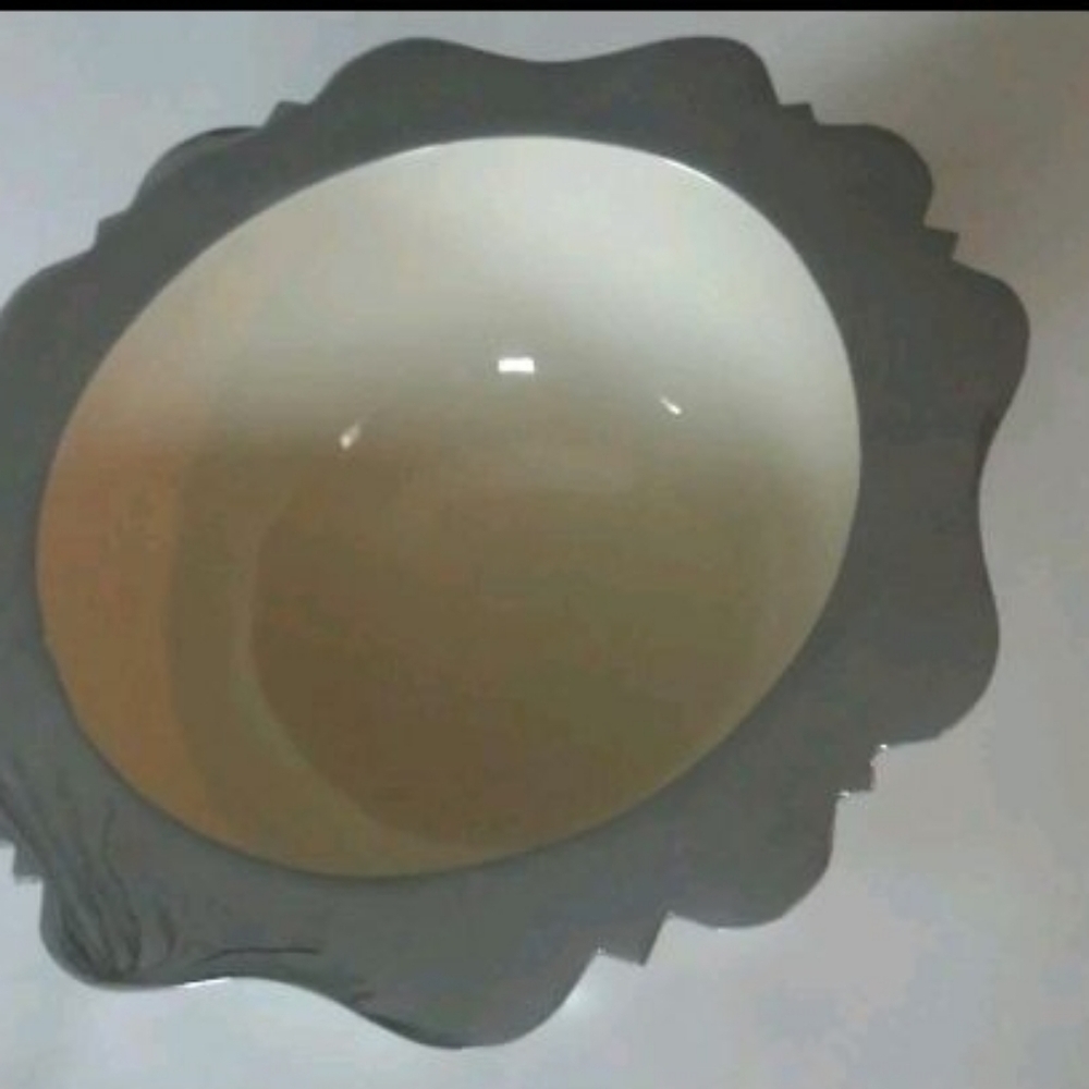 LUNARES Designer Metalware Bowl from Neiman Marcus, 16" x 9" x 5" - Picture 9 of 10